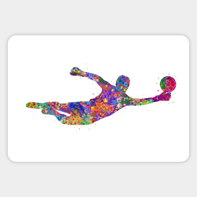 Soccer goalkeeper player Sticker by Yahya Art